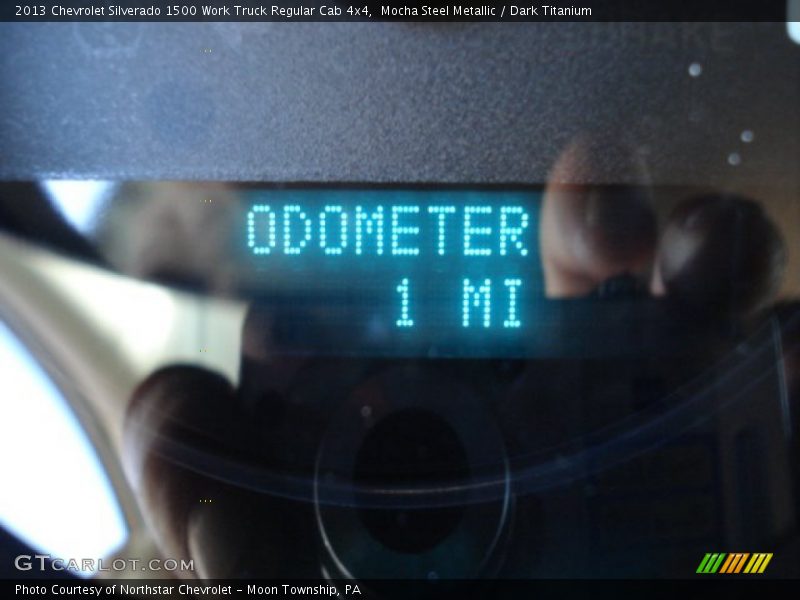 Mocha Steel Metallic / Dark Titanium 2013 Chevrolet Silverado 1500 Work Truck Regular Cab 4x4