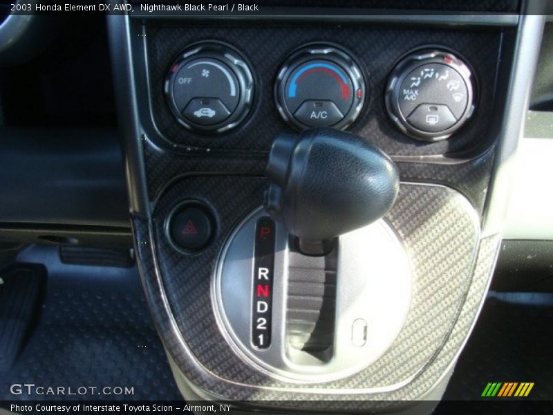Nighthawk Black Pearl / Black 2003 Honda Element DX AWD