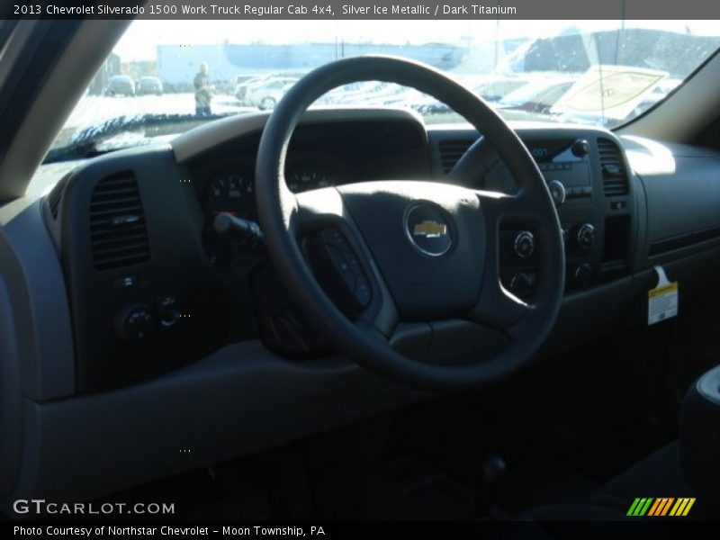 Silver Ice Metallic / Dark Titanium 2013 Chevrolet Silverado 1500 Work Truck Regular Cab 4x4