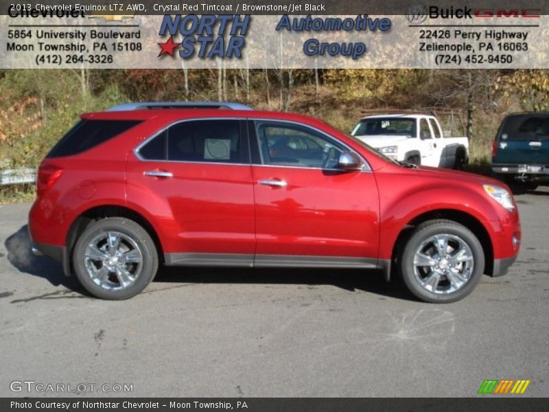 Crystal Red Tintcoat / Brownstone/Jet Black 2013 Chevrolet Equinox LTZ AWD