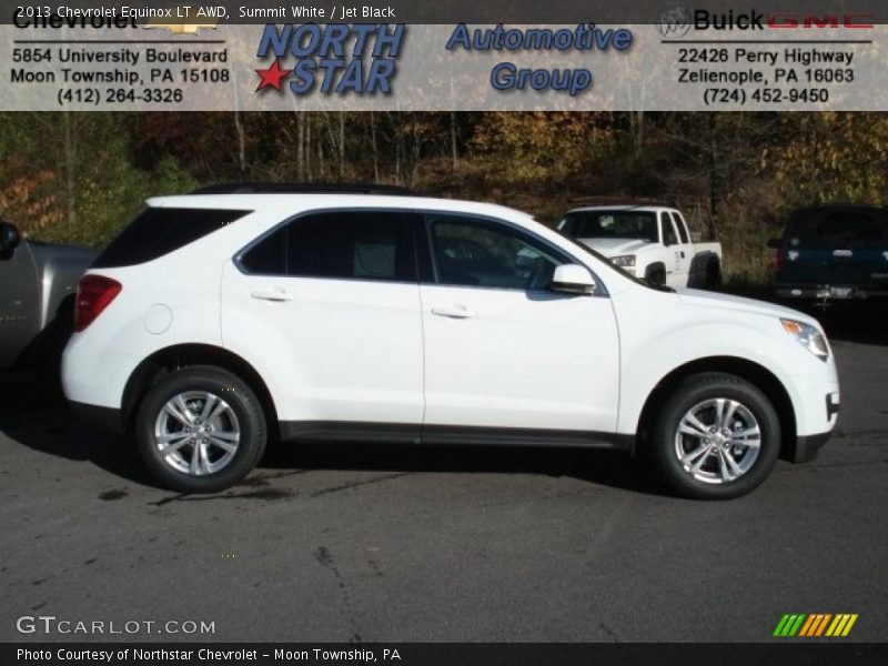 Summit White / Jet Black 2013 Chevrolet Equinox LT AWD