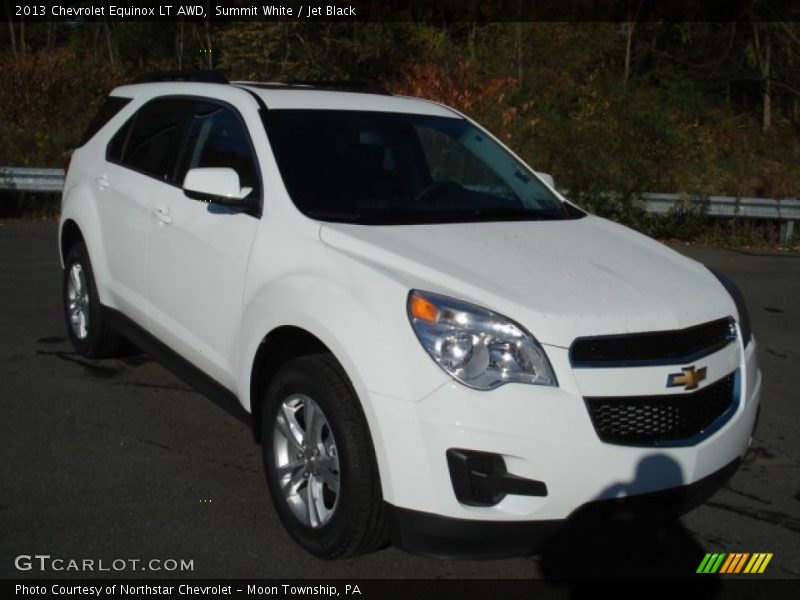 Summit White / Jet Black 2013 Chevrolet Equinox LT AWD
