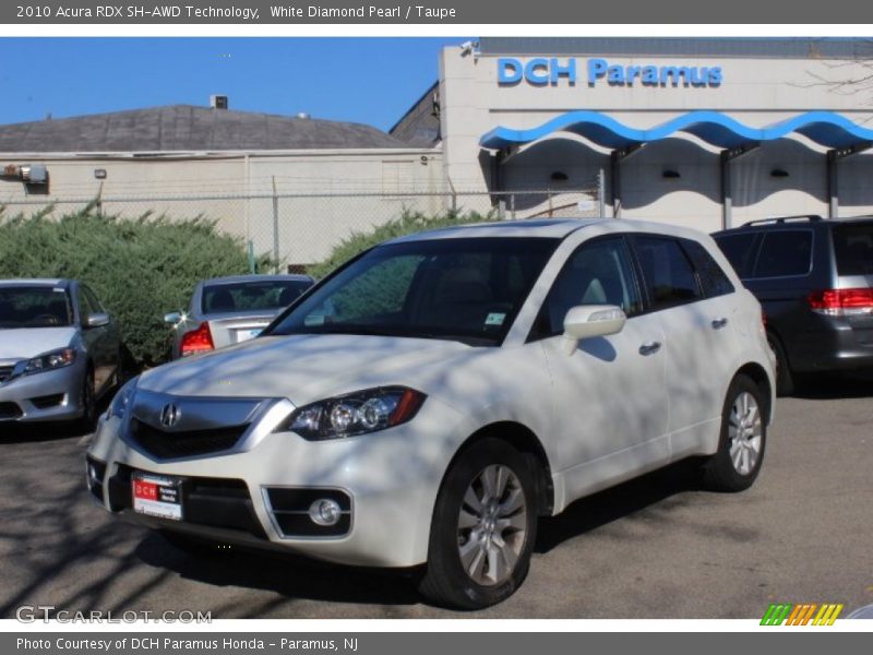 White Diamond Pearl / Taupe 2010 Acura RDX SH-AWD Technology