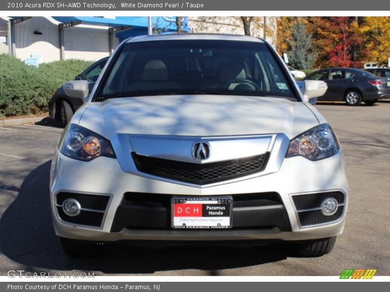 White Diamond Pearl / Taupe 2010 Acura RDX SH-AWD Technology