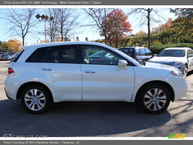 White Diamond Pearl / Taupe 2010 Acura RDX SH-AWD Technology
