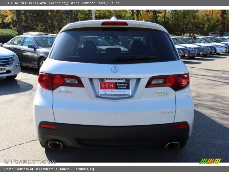 White Diamond Pearl / Taupe 2010 Acura RDX SH-AWD Technology