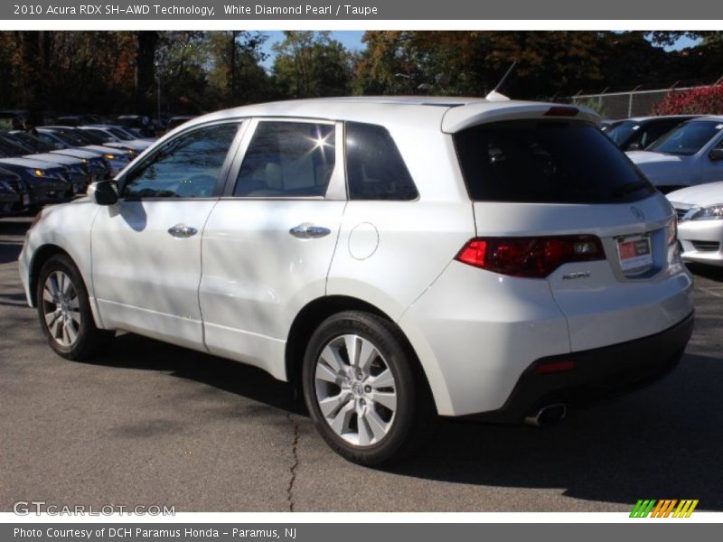 White Diamond Pearl / Taupe 2010 Acura RDX SH-AWD Technology