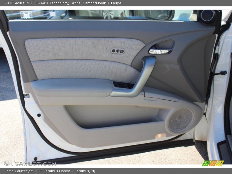 White Diamond Pearl / Taupe 2010 Acura RDX SH-AWD Technology