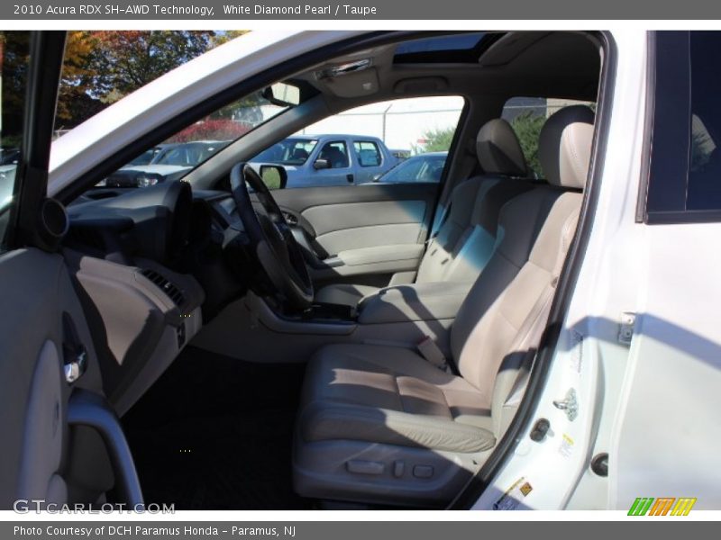 White Diamond Pearl / Taupe 2010 Acura RDX SH-AWD Technology