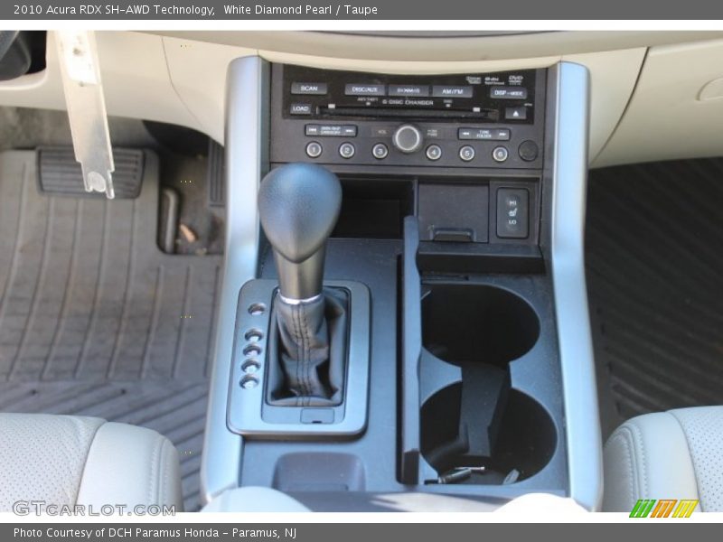 White Diamond Pearl / Taupe 2010 Acura RDX SH-AWD Technology