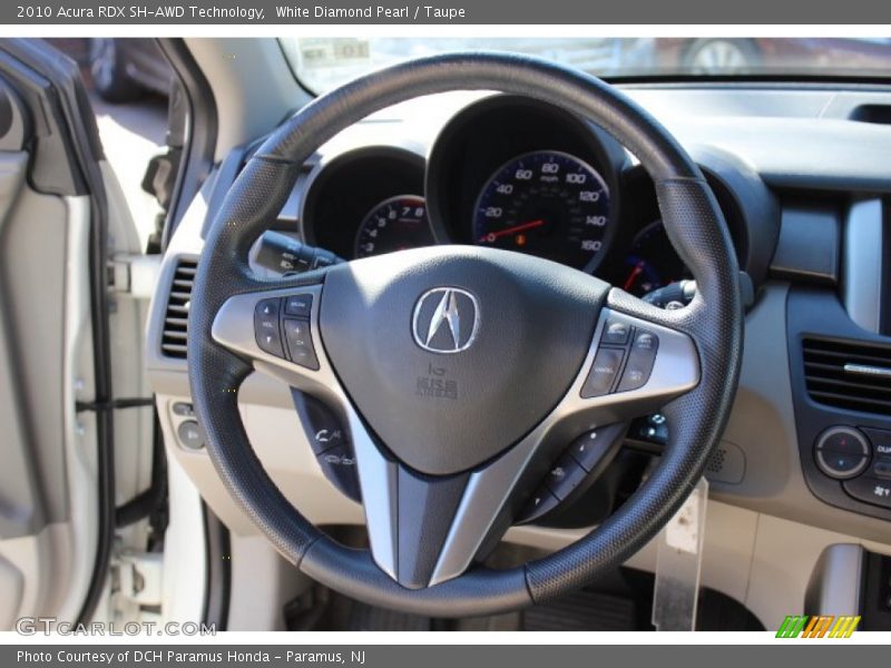 White Diamond Pearl / Taupe 2010 Acura RDX SH-AWD Technology