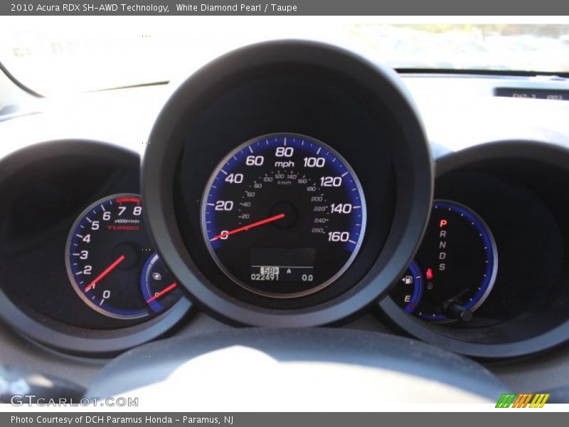White Diamond Pearl / Taupe 2010 Acura RDX SH-AWD Technology