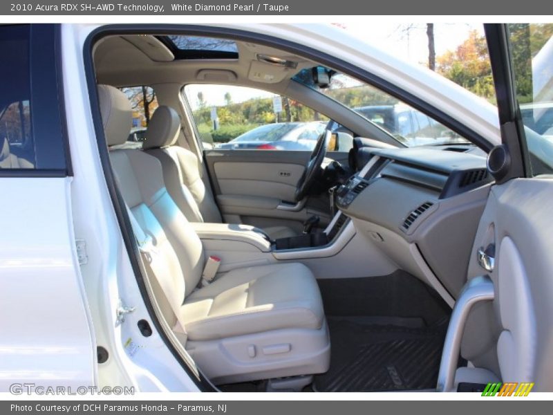 White Diamond Pearl / Taupe 2010 Acura RDX SH-AWD Technology