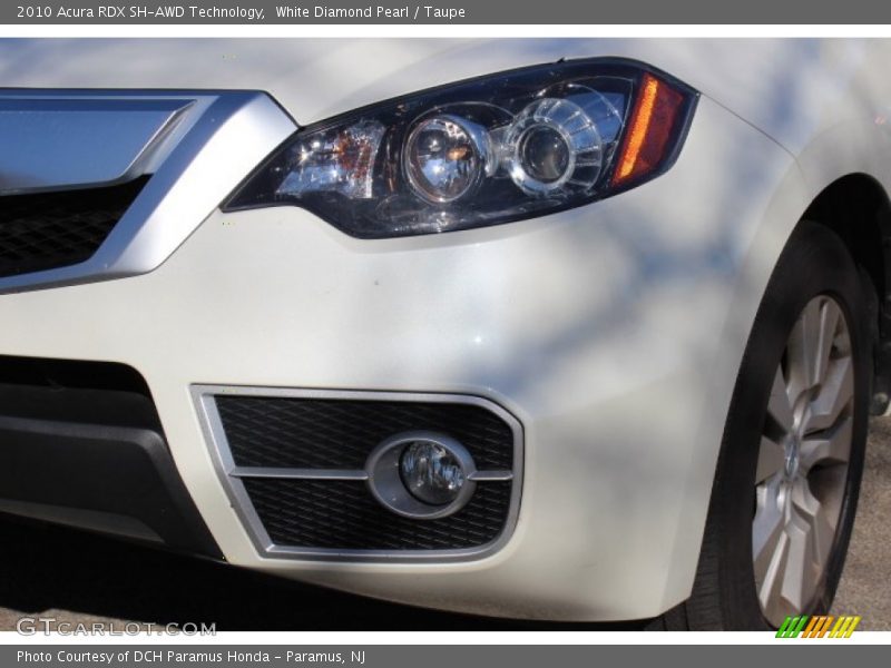 White Diamond Pearl / Taupe 2010 Acura RDX SH-AWD Technology