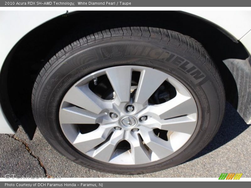 White Diamond Pearl / Taupe 2010 Acura RDX SH-AWD Technology