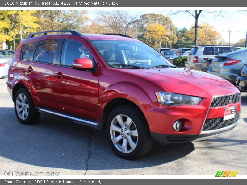 Rally Red Metallic / Black 2010 Mitsubishi Outlander XLS 4WD