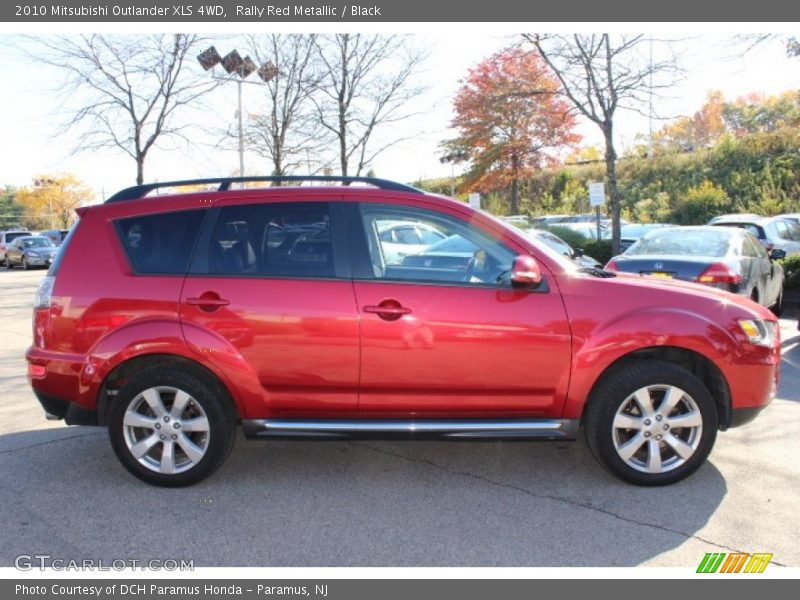 Rally Red Metallic / Black 2010 Mitsubishi Outlander XLS 4WD
