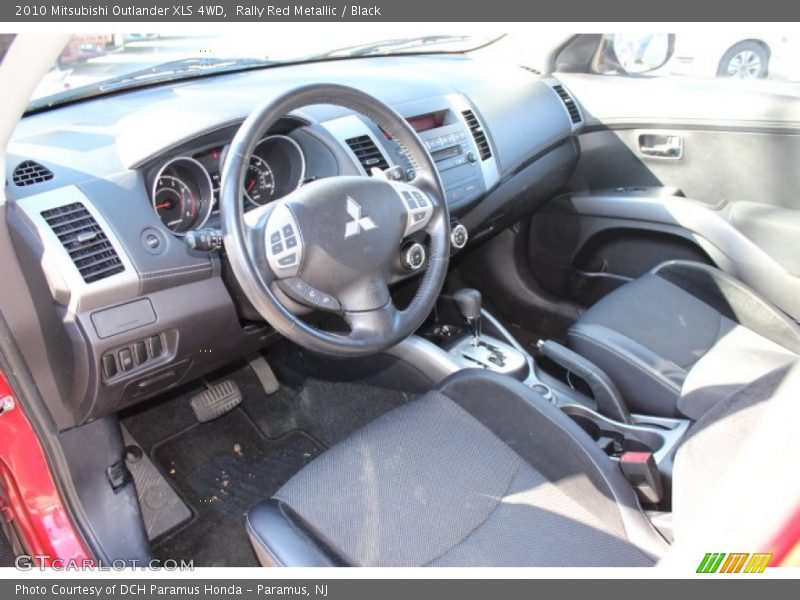 Rally Red Metallic / Black 2010 Mitsubishi Outlander XLS 4WD