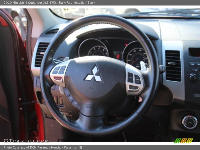 Rally Red Metallic / Black 2010 Mitsubishi Outlander XLS 4WD