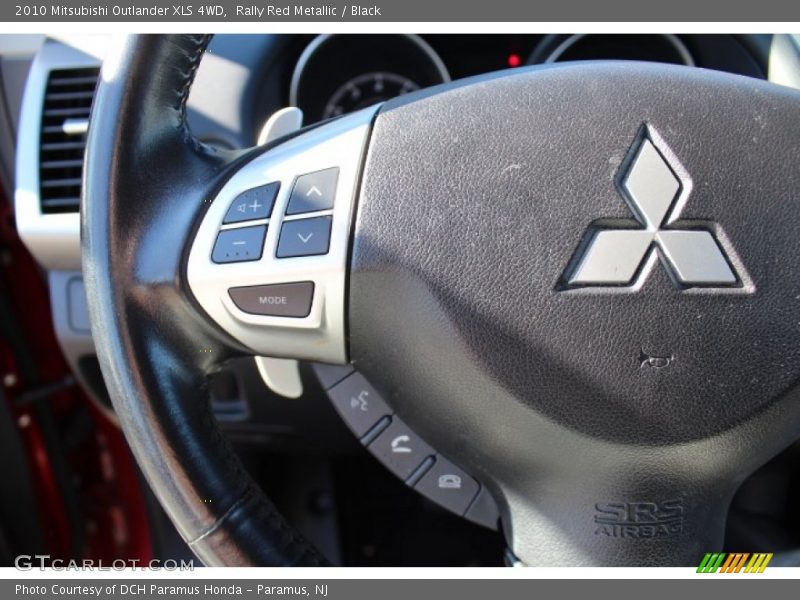 Rally Red Metallic / Black 2010 Mitsubishi Outlander XLS 4WD