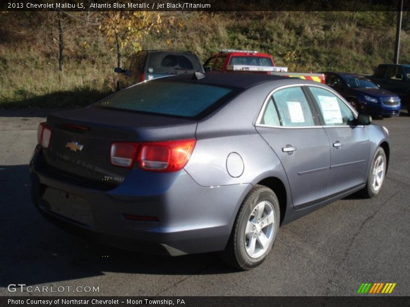Atlantis Blue Metallic / Jet Black/Titanium 2013 Chevrolet Malibu LS