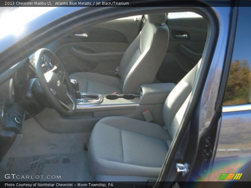 Atlantis Blue Metallic / Jet Black/Titanium 2013 Chevrolet Malibu LS