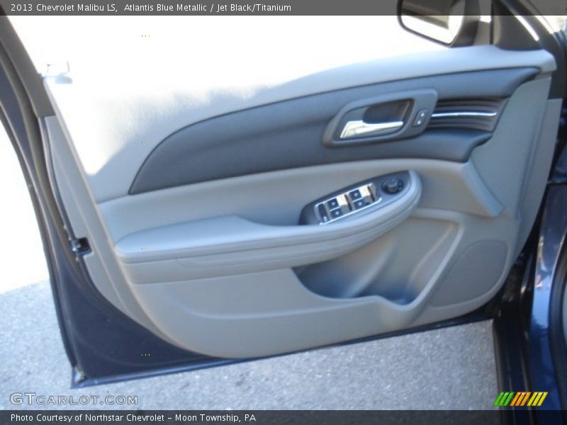 Atlantis Blue Metallic / Jet Black/Titanium 2013 Chevrolet Malibu LS