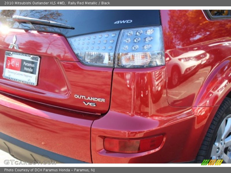 Rally Red Metallic / Black 2010 Mitsubishi Outlander XLS 4WD