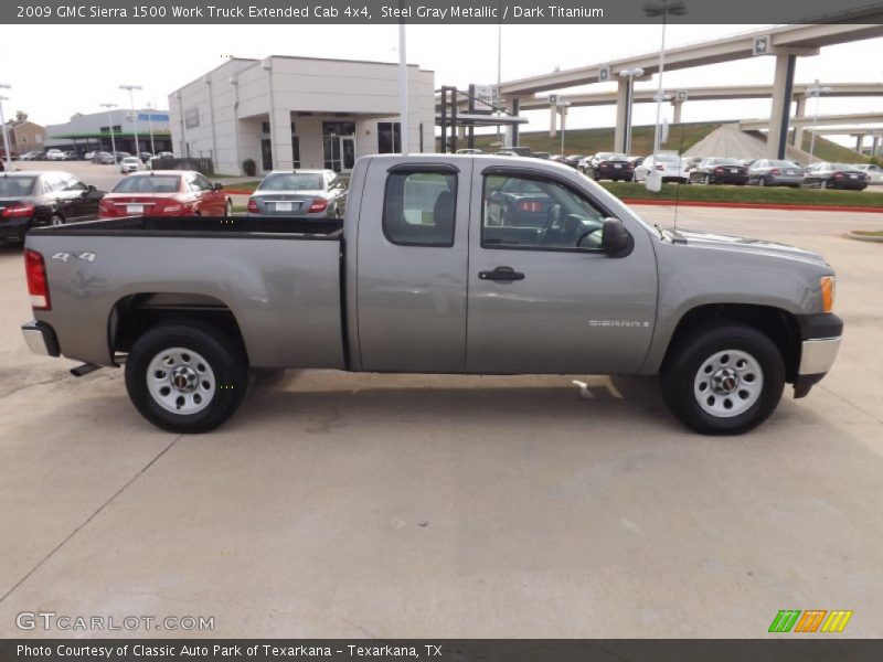 Steel Gray Metallic / Dark Titanium 2009 GMC Sierra 1500 Work Truck Extended Cab 4x4