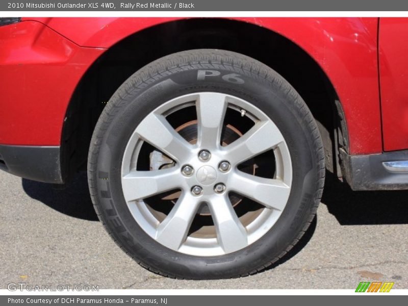 Rally Red Metallic / Black 2010 Mitsubishi Outlander XLS 4WD
