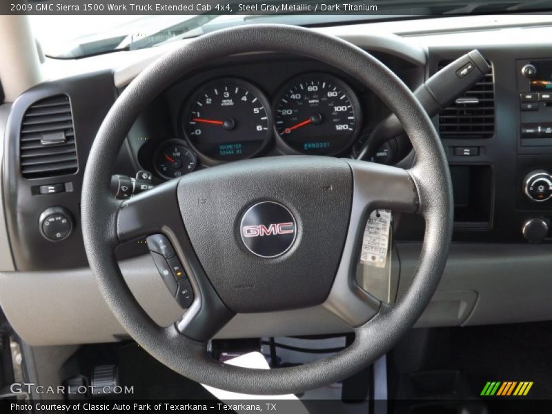 Steel Gray Metallic / Dark Titanium 2009 GMC Sierra 1500 Work Truck Extended Cab 4x4