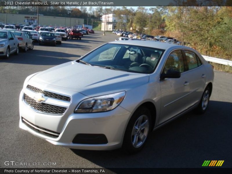 Silver Ice Metallic / Jet Black/Titanium 2013 Chevrolet Malibu LS