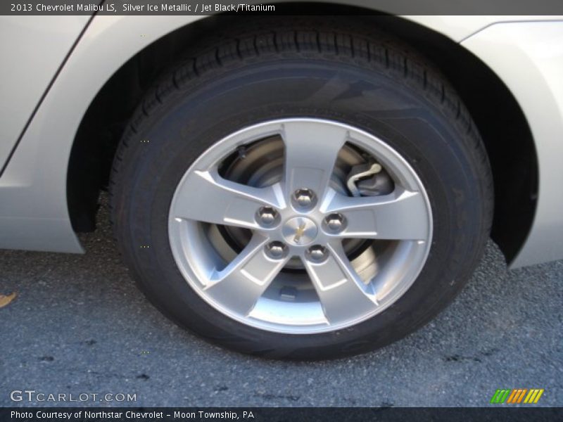 Silver Ice Metallic / Jet Black/Titanium 2013 Chevrolet Malibu LS