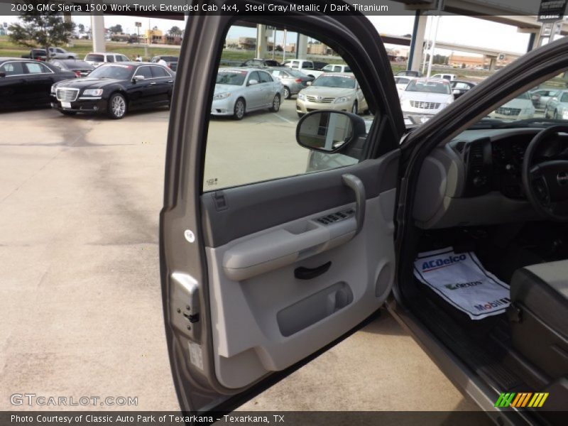 Steel Gray Metallic / Dark Titanium 2009 GMC Sierra 1500 Work Truck Extended Cab 4x4