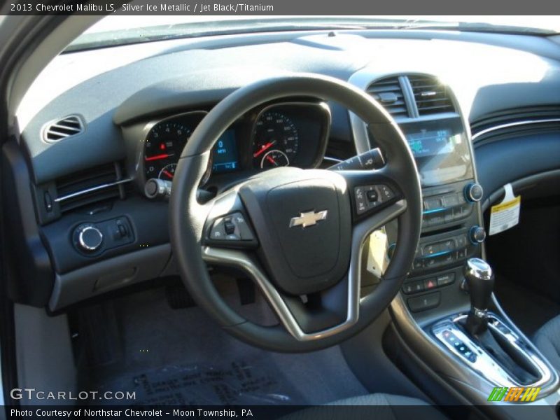 Silver Ice Metallic / Jet Black/Titanium 2013 Chevrolet Malibu LS