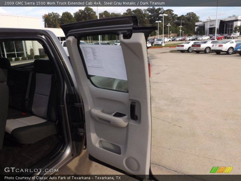 Steel Gray Metallic / Dark Titanium 2009 GMC Sierra 1500 Work Truck Extended Cab 4x4