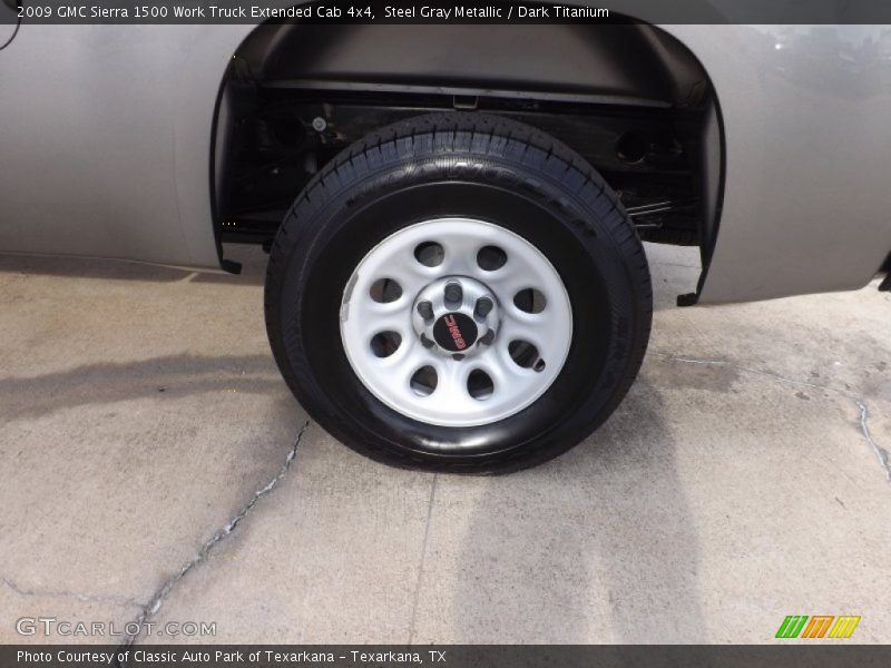 Steel Gray Metallic / Dark Titanium 2009 GMC Sierra 1500 Work Truck Extended Cab 4x4