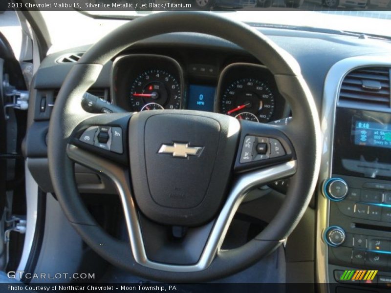 Silver Ice Metallic / Jet Black/Titanium 2013 Chevrolet Malibu LS