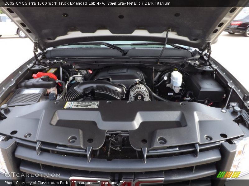 Steel Gray Metallic / Dark Titanium 2009 GMC Sierra 1500 Work Truck Extended Cab 4x4