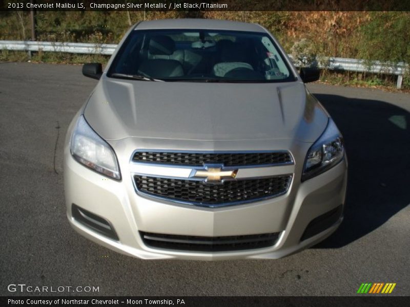 Champagne Silver Metallic / Jet Black/Titanium 2013 Chevrolet Malibu LS