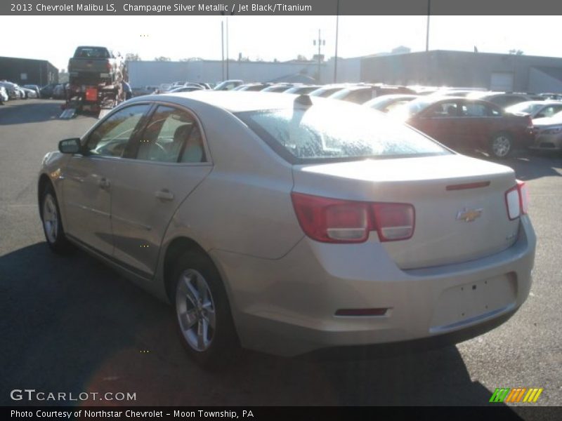 Champagne Silver Metallic / Jet Black/Titanium 2013 Chevrolet Malibu LS