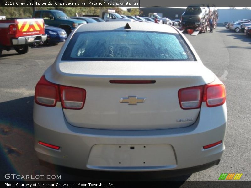 Champagne Silver Metallic / Jet Black/Titanium 2013 Chevrolet Malibu LS