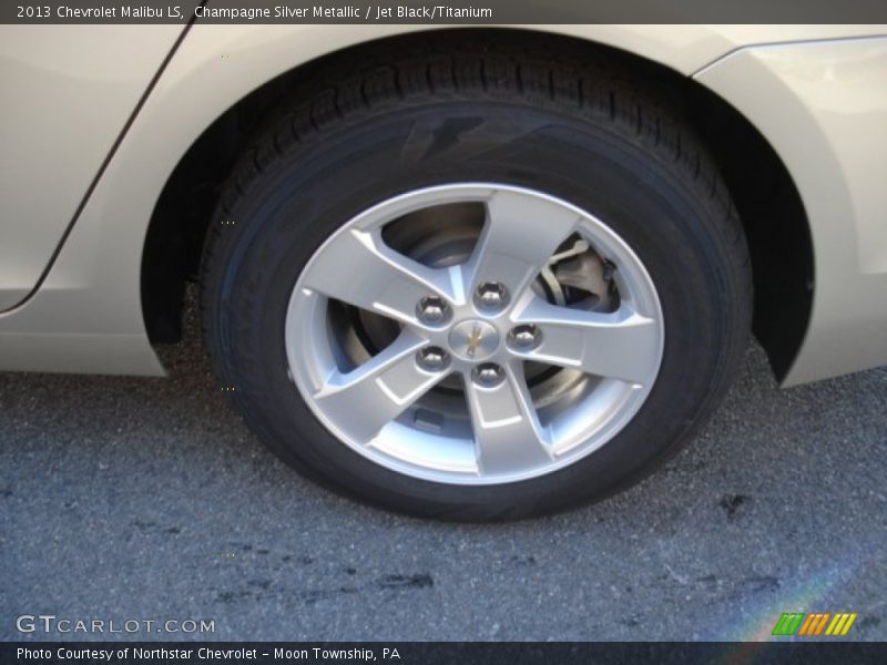 Champagne Silver Metallic / Jet Black/Titanium 2013 Chevrolet Malibu LS
