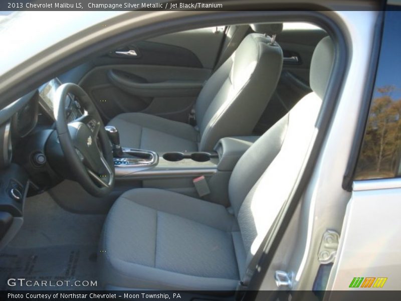 Champagne Silver Metallic / Jet Black/Titanium 2013 Chevrolet Malibu LS