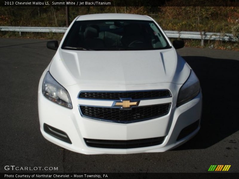 Summit White / Jet Black/Titanium 2013 Chevrolet Malibu LS