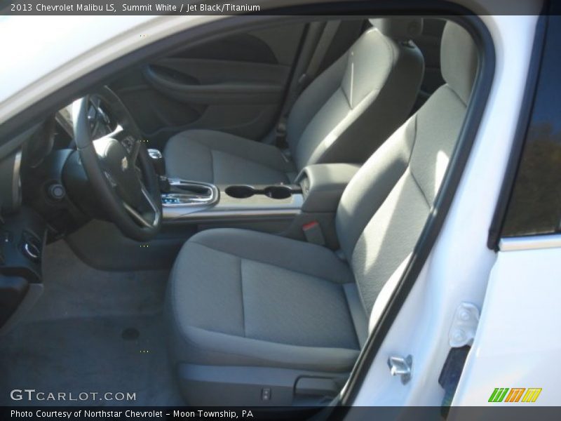 Summit White / Jet Black/Titanium 2013 Chevrolet Malibu LS