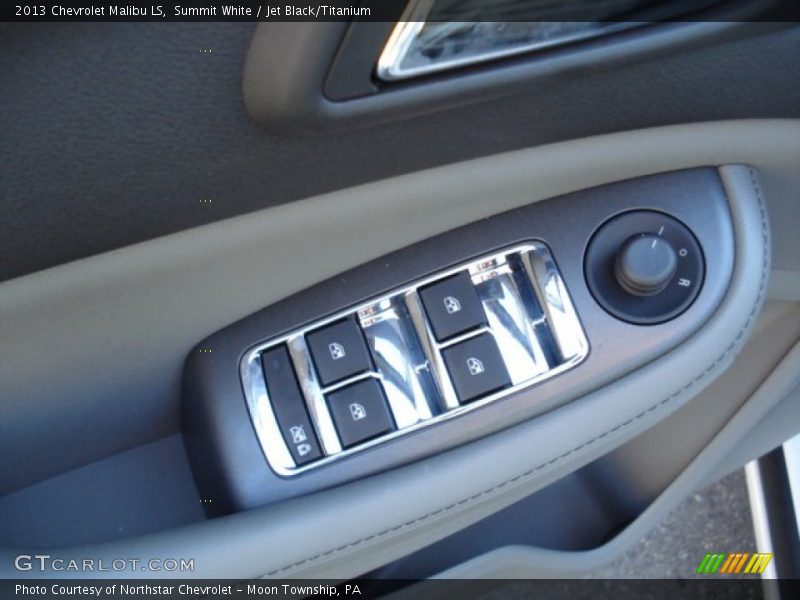 Summit White / Jet Black/Titanium 2013 Chevrolet Malibu LS