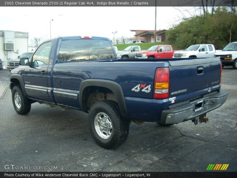 Indigo Blue Metallic / Graphite 2002 Chevrolet Silverado 2500 LS Regular Cab 4x4