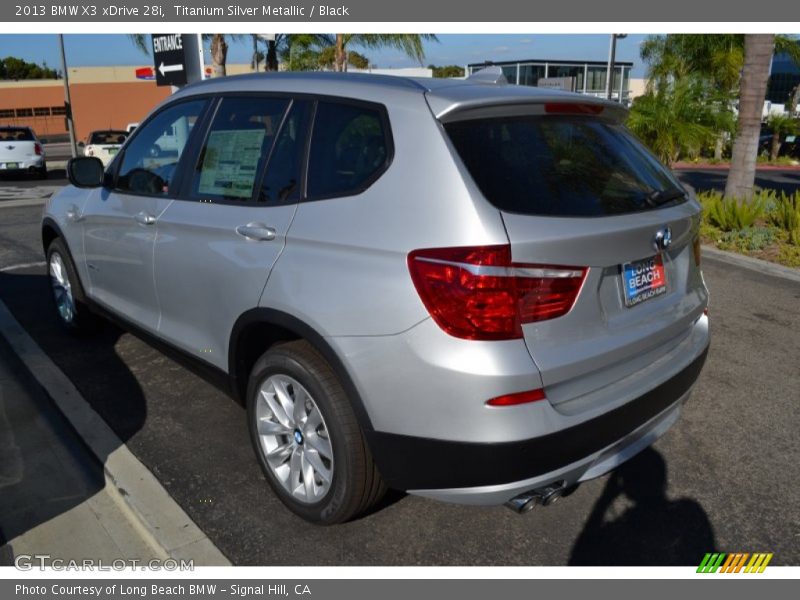 Titanium Silver Metallic / Black 2013 BMW X3 xDrive 28i