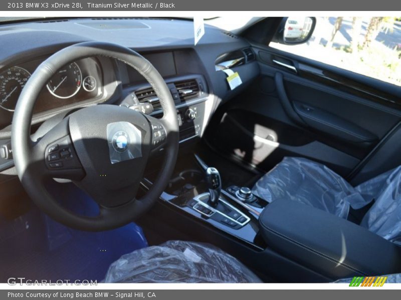 Titanium Silver Metallic / Black 2013 BMW X3 xDrive 28i
